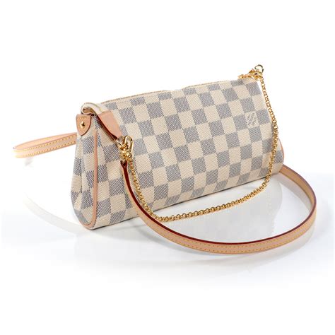 louis vuitton eva clutch damier azur